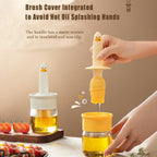 2 In 1 Oil Dispenser Bottle With Silicone Basting Brush