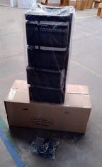 Metal Square High Quality Kitchen Trolley With Wheels (4 Layer )