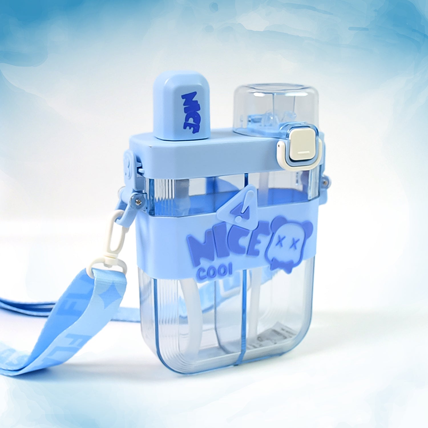 2 in 1 Dual Compartment Water Bottle