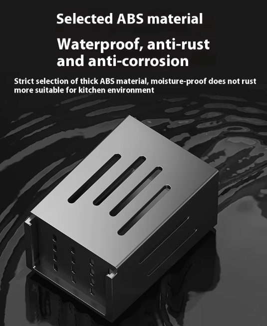 Wall-Mounted Cutlery & Spoon Holder with Draining Tray