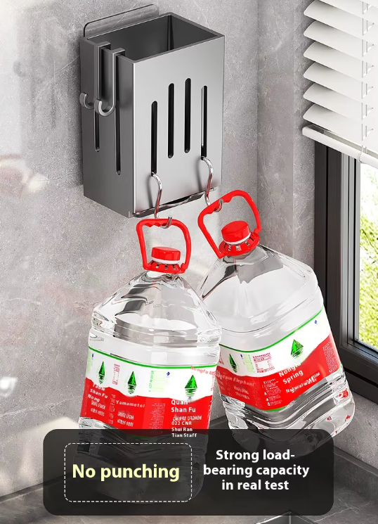 Wall-Mounted Cutlery & Spoon Holder with Draining Tray