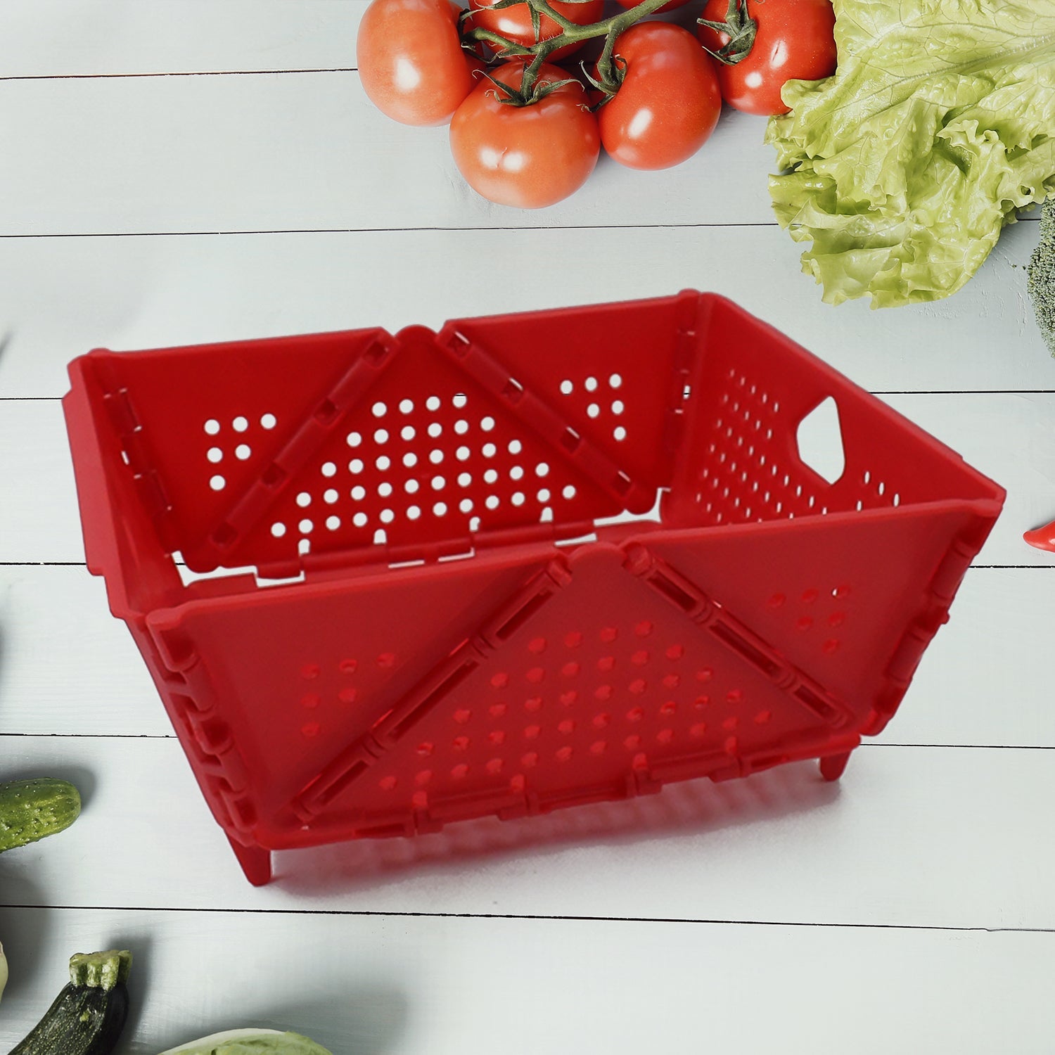 Collapsible Ventilated Storage Basket