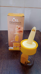 2 In 1 Oil Dispenser Bottle With Silicone Basting Brush