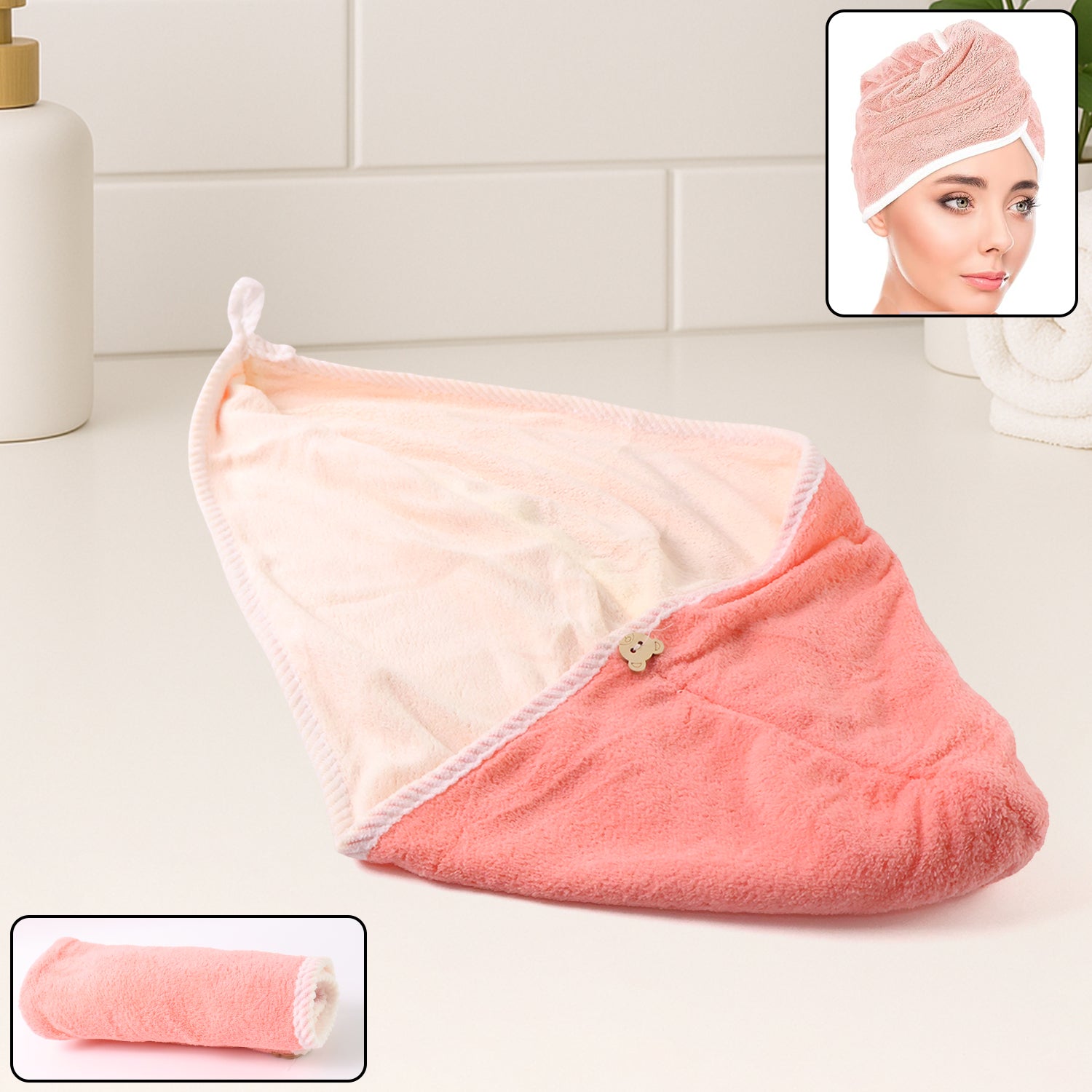 Magic Hair Drying Towel Wrap Cap