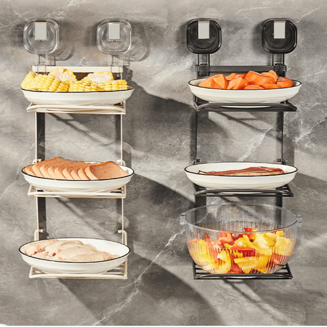 Wall-Mounted Multifunctional Storage Rack