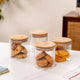 Fluted Storage Glass Jar Set Of 4 | 730ml