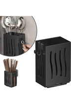 Wall-Mounted Cutlery & Spoon Holder with Draining Tray