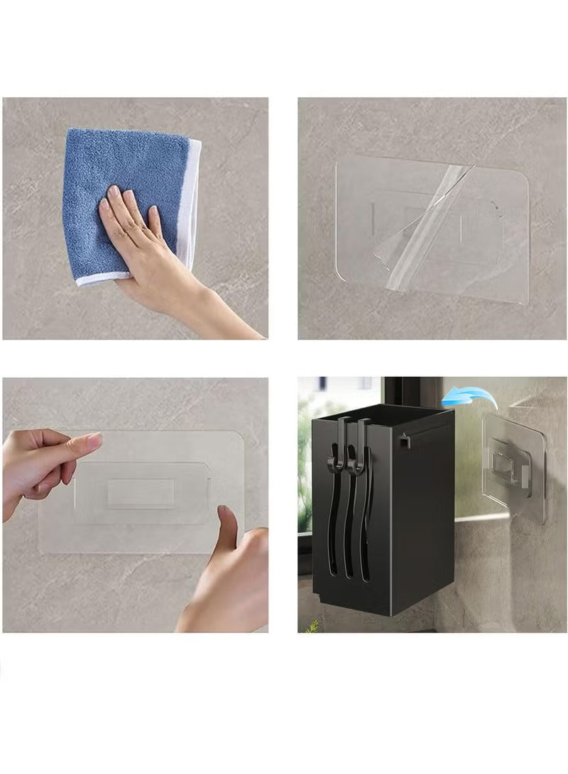 Wall-Mounted Cutlery & Spoon Holder with Draining Tray