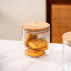 Fluted Storage Glass Jar Set Of 4 | 730ml