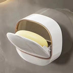 Elegant Wall-Mounted Soap Holder with Drainage