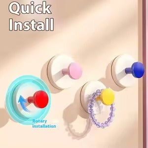 10 PCS  Strong Grip Suction Hooks