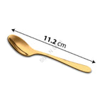 Stainless Steel 4 PCS Double Wall Cup and Saucer with Gold PVD Coating First Impression