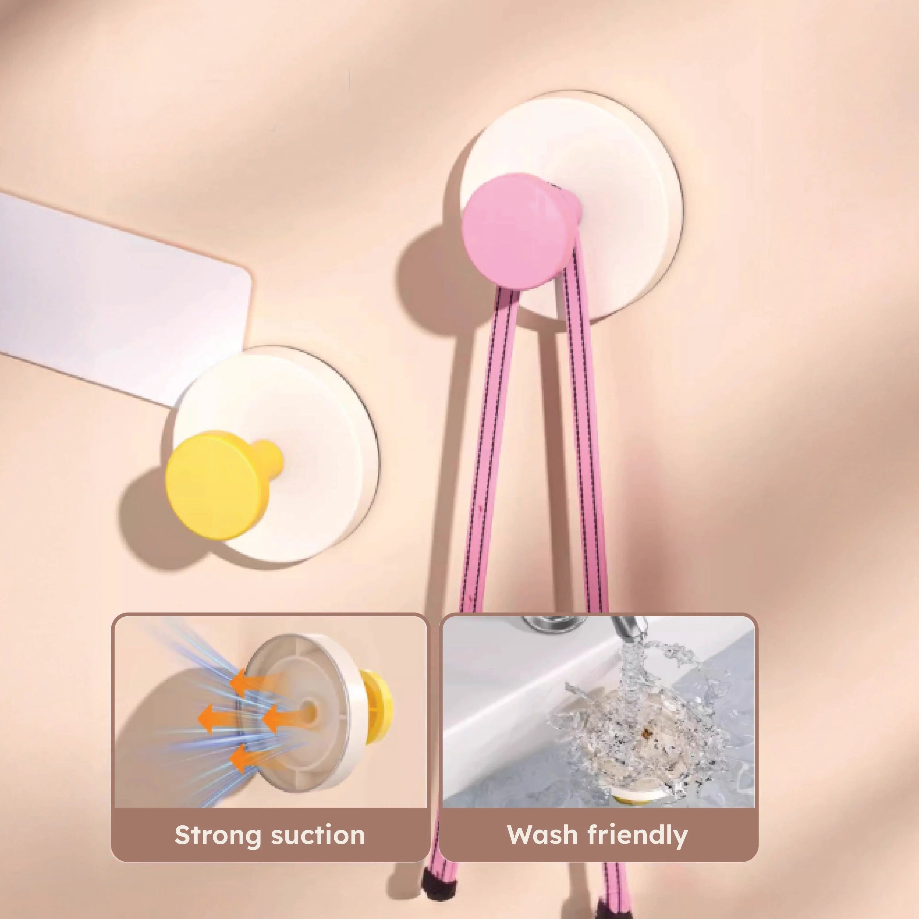 10 PCS  Strong Grip Suction Hooks