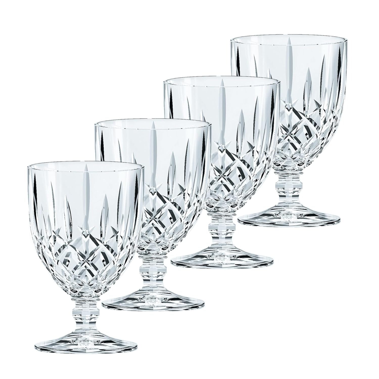 Set Of 4, Made Of Crystal Glass