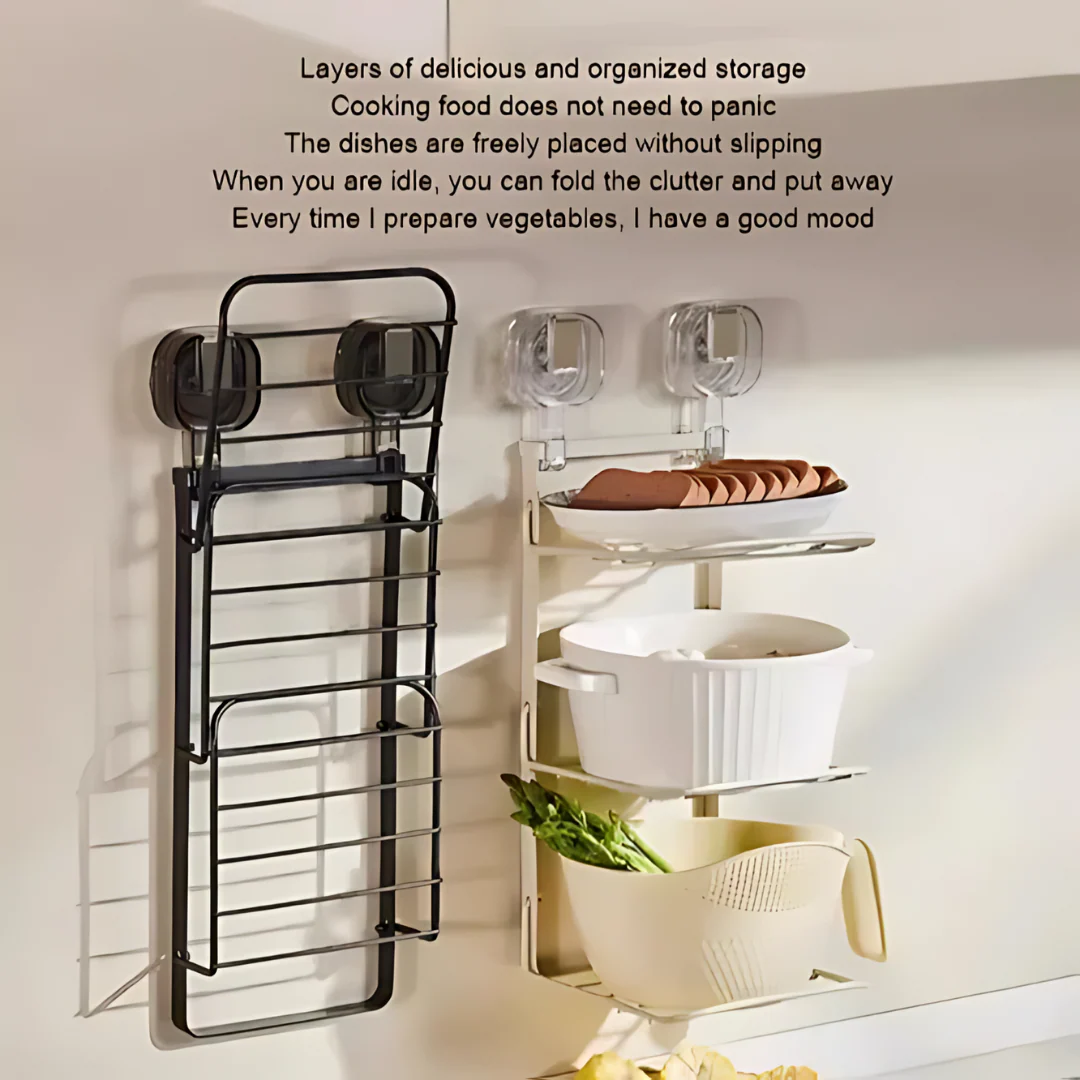 Wall-Mounted Multifunctional Storage Rack