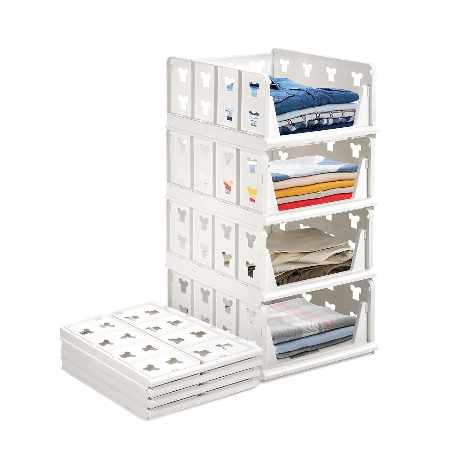 4-Layer Stackable Storage Cart – Multi-Purpose Organizer