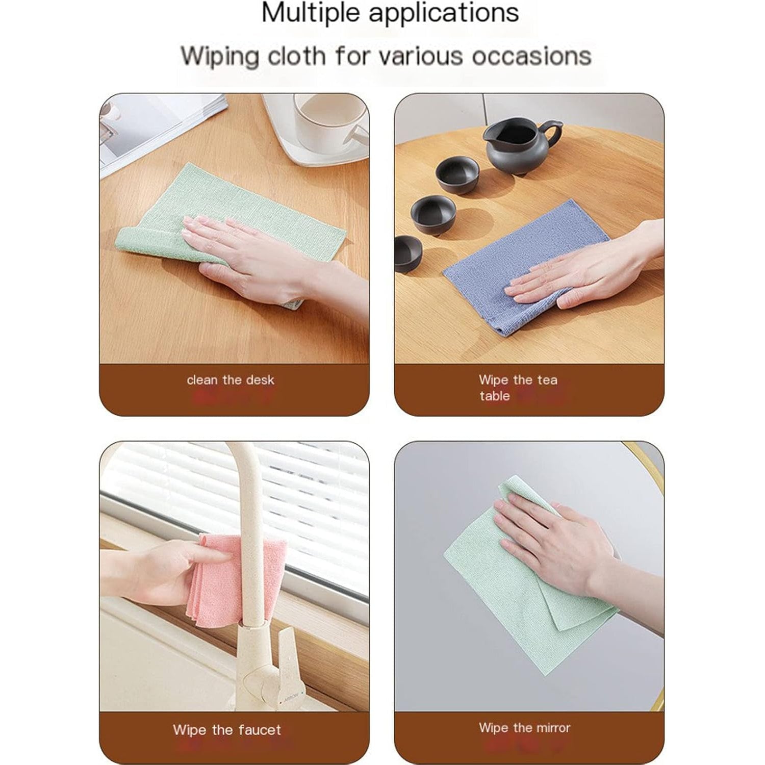 Microfiber Cleaning Cloth With Box Magic Wipe (10 Pcs Set)